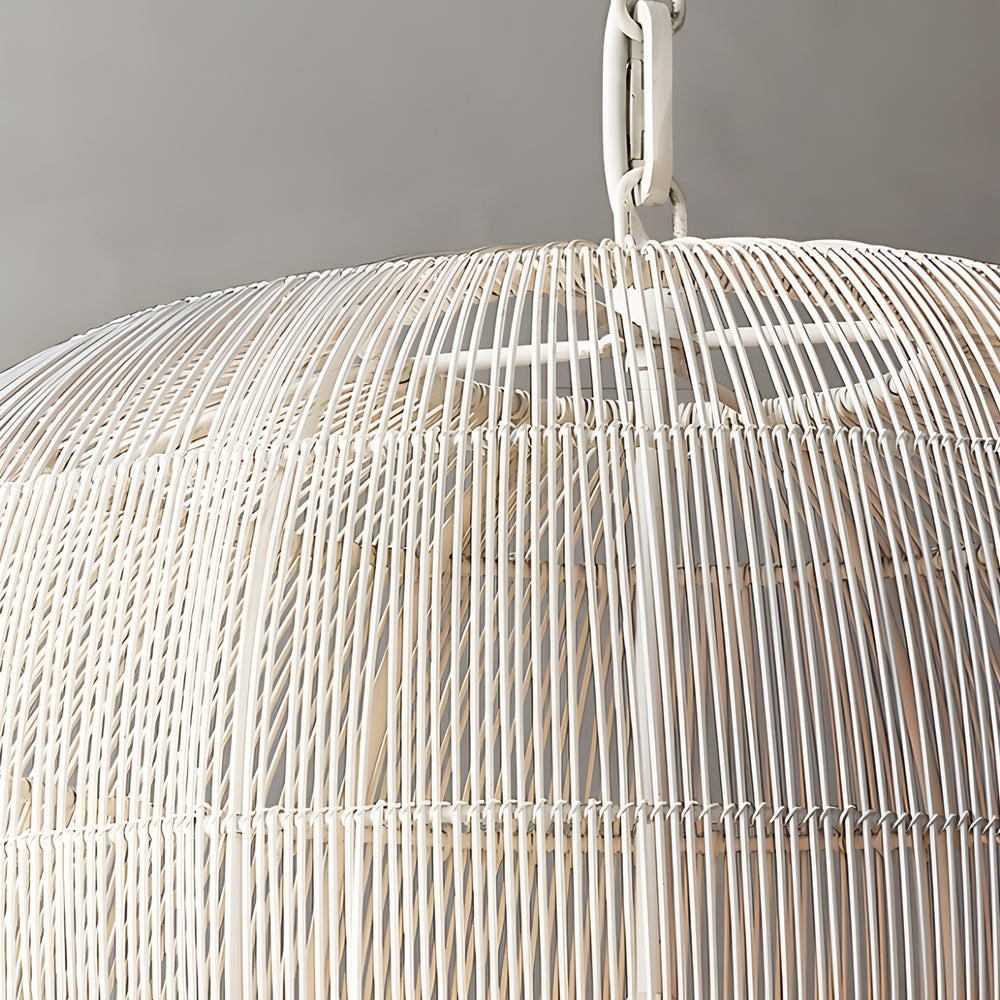 Simple Iron Woven Wabi Sabi Zen Lanterns Japanese Style Chandelier