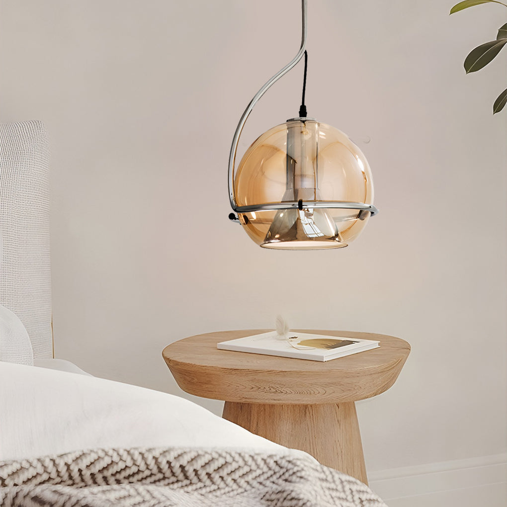 Ball Shaped Glass Modern Pendant Light