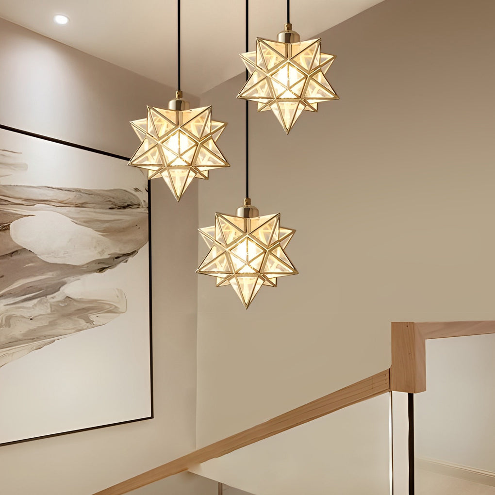 Five Pointed Star Pendant Light Ha091764