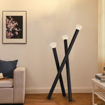 3 Light Minimalist Modern Stick Floor Lamp