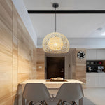 Round Rattan Pendant Light Li002321