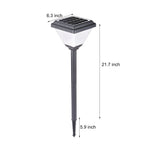 27 6 Inch H Black Solar Outdoor Pathway Light