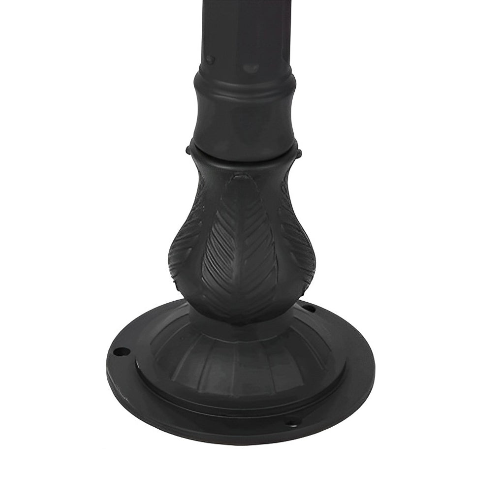 European Aluminum Post Lamp for Garden and Pathway Illumination