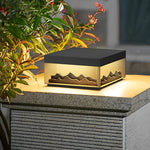 Mountain Scenery Modern Solar Fence Post Lights Li002266