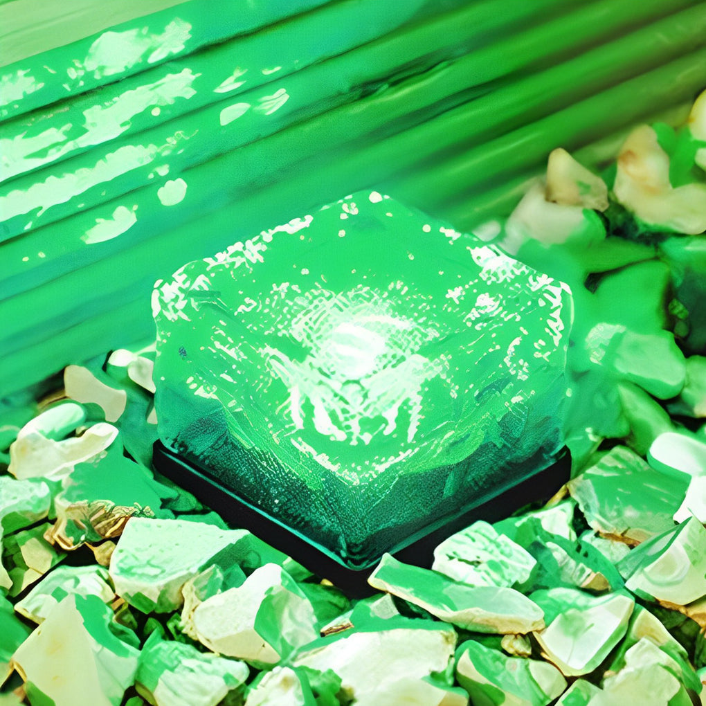2V Mount Free Ice Cube Lights Colorful Modern Smart Solar Outdoor Step Lighting