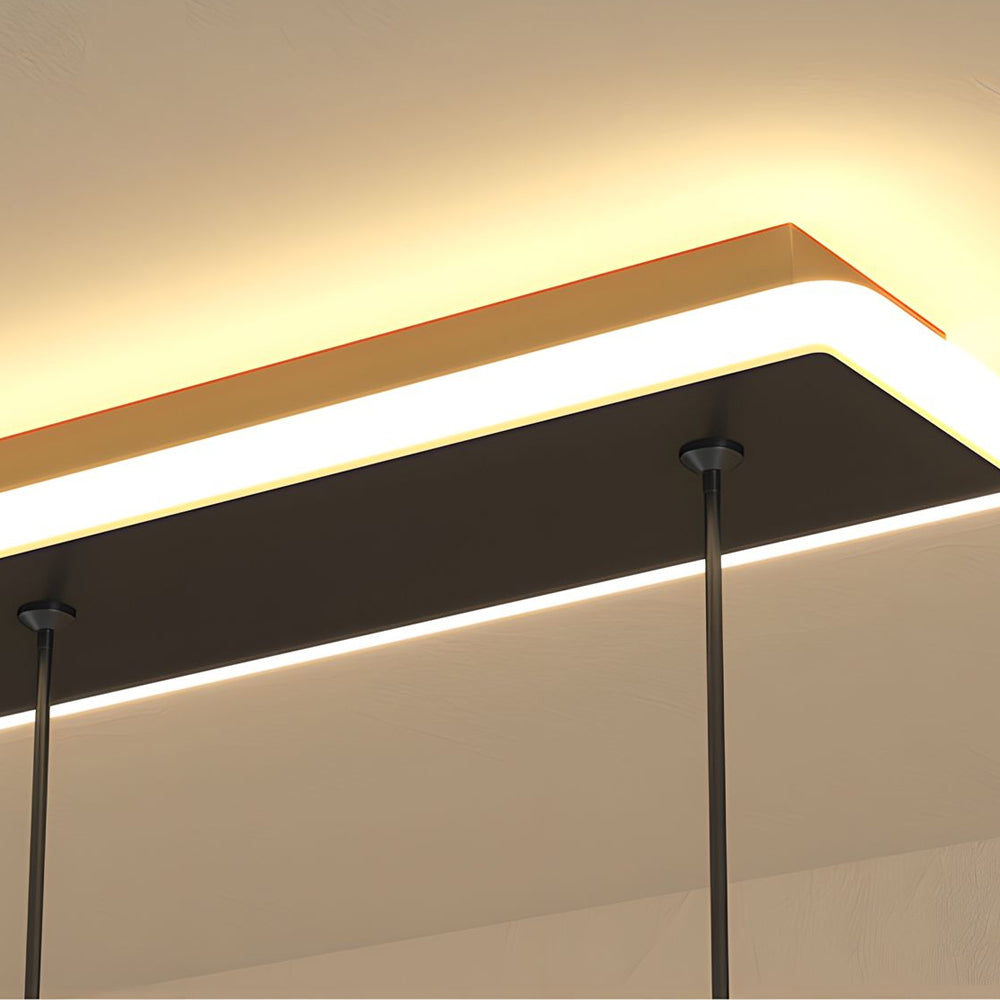 2 4 Light Modern Led Acrylic Seagull Linear Chandelier For Dining