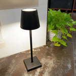 Top Hat Aluminum Rechargeable Portable Touch Control Table Lamp