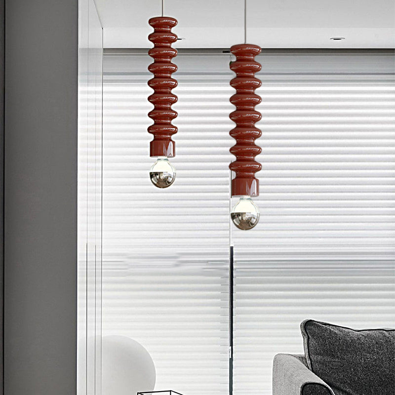 Long Spiral Gourd Pendant Light Li002662