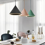 Conical Led Macaron Color Nordic Pendant Light Li002188