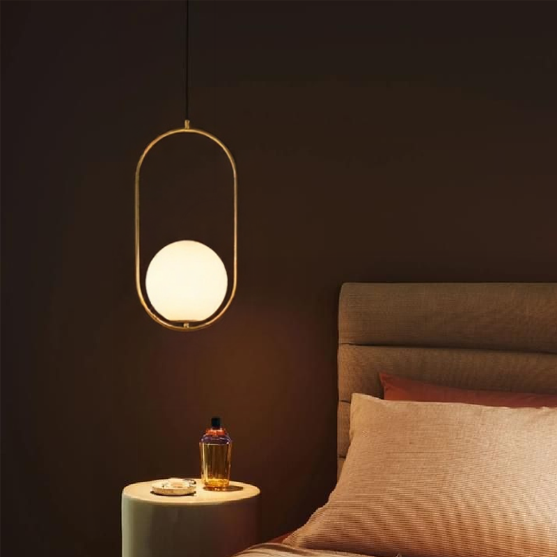 Modern Frosted Glass Ball Chandelier