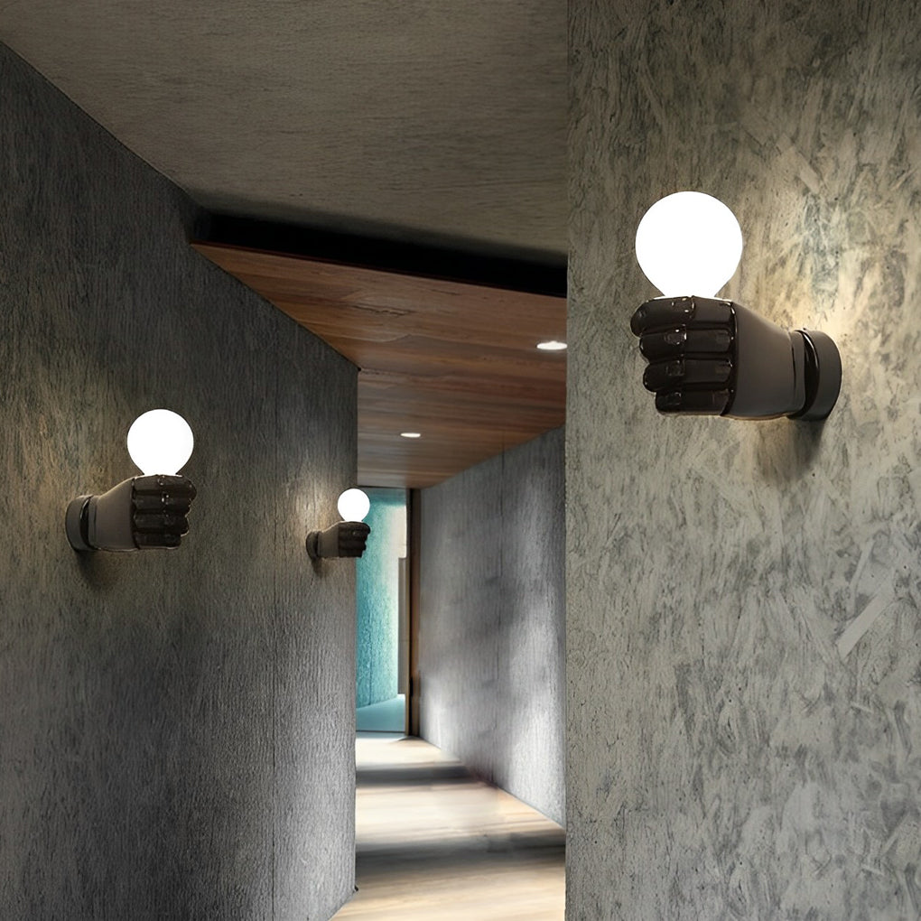Resin Fist Wall Lamp Ha076139