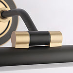 Elegant Linear Vintage Gold Black Led Bathroom Vanity Light