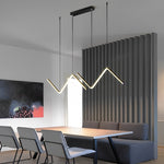 Wavy Linear Led Nordic Pendant Light Ha075738