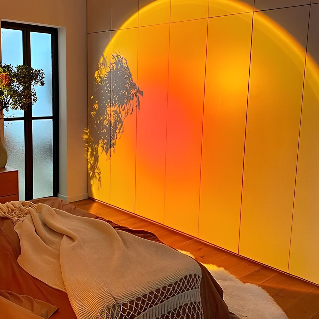 Sunset Rainbow Projection Table Lamp Usb Led Ambient Lights