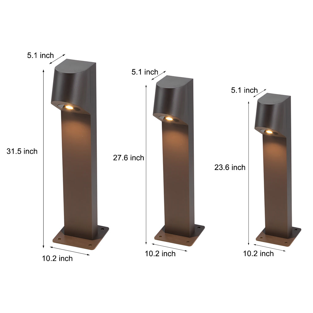 Aluminum LED Pathway Lights with Down-Head Design for Modern Outdoor Spaces