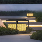 Square Waterproof Solar Outdoor Post Light
