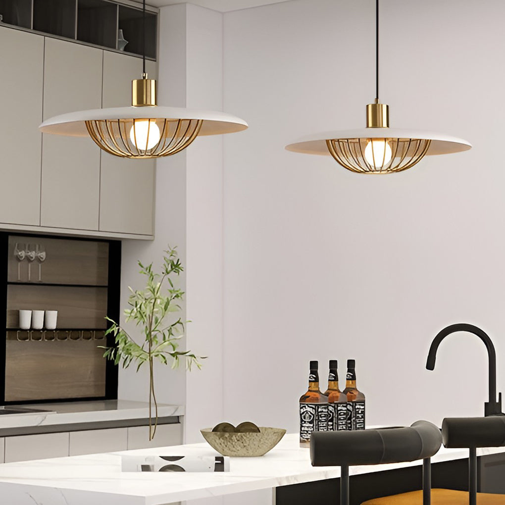 Circular Electroplated Nordic Chandelier
