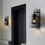 Glass Iron Nordic Plug In Wall Lamp