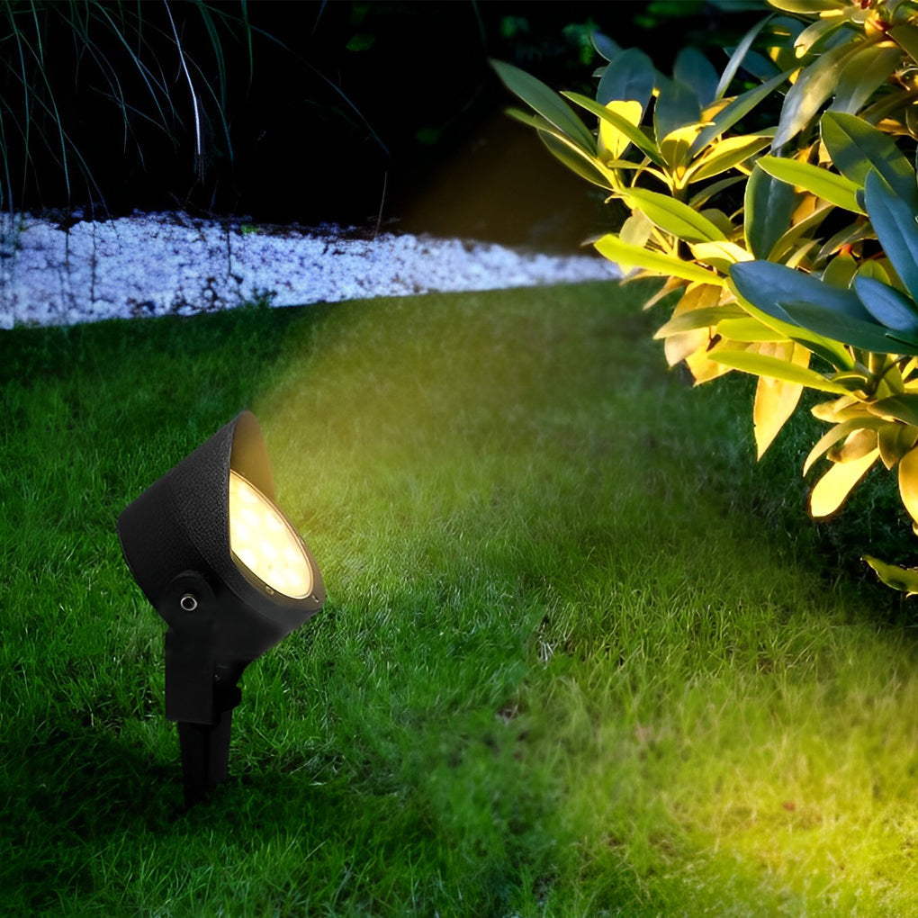 Adjustable Black Modern Outdoor Spotlight Ha077212