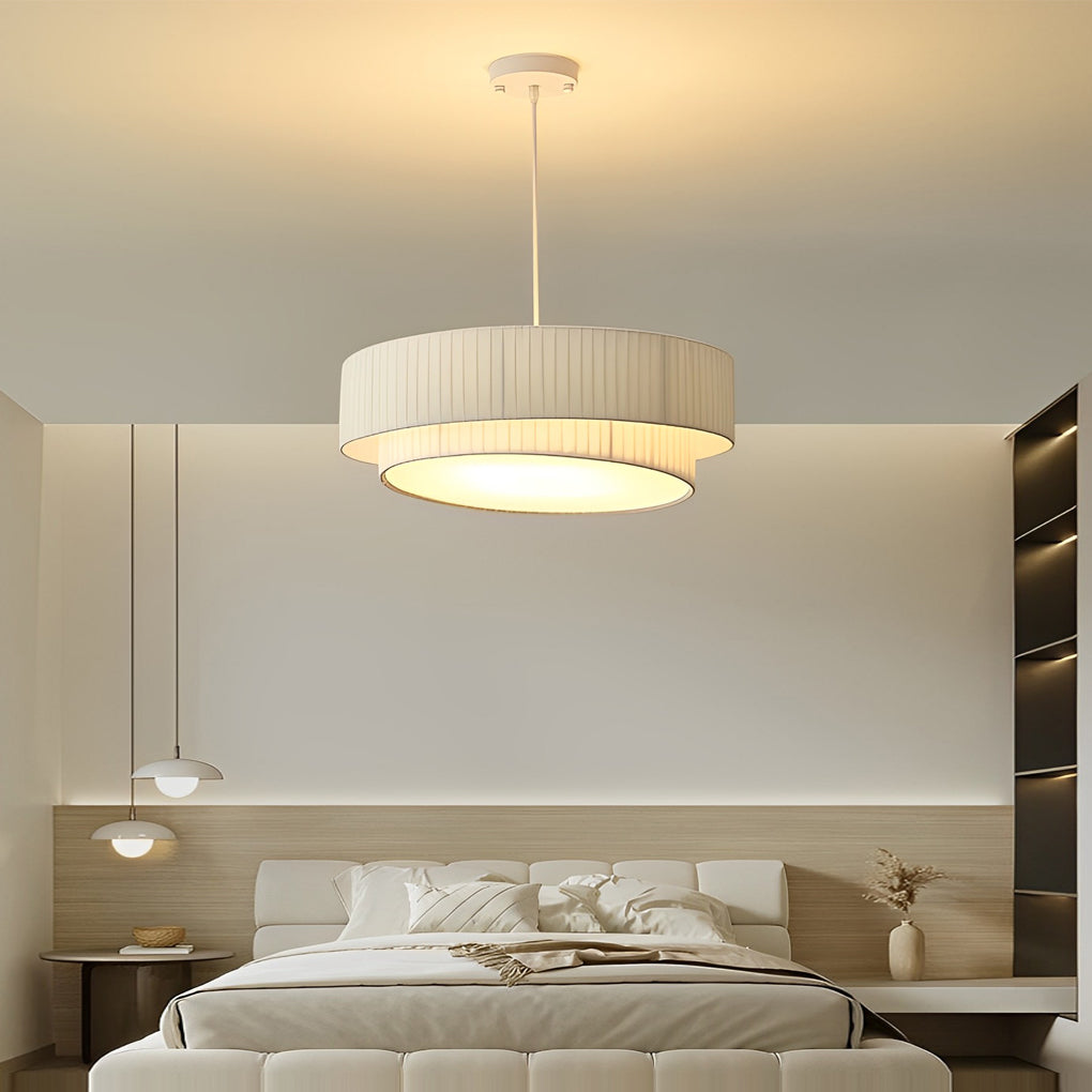Double Layer Drum Nordic Pendant Light Ha083930