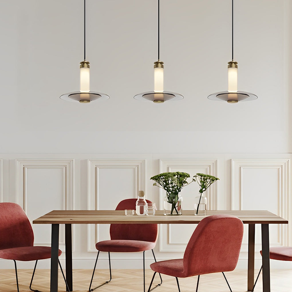 Round Glass Led Modern Pendant Light Li002254