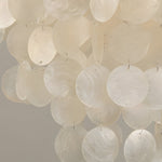 Seashell Discs Chandelier 39 4 Chain Length Pendant Lights