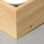 1 2 4 Light Square Wood Cube Spotlight Led Flush Mount Light