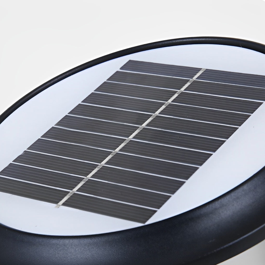Round Cage Solar Fence Post Light Ha092390