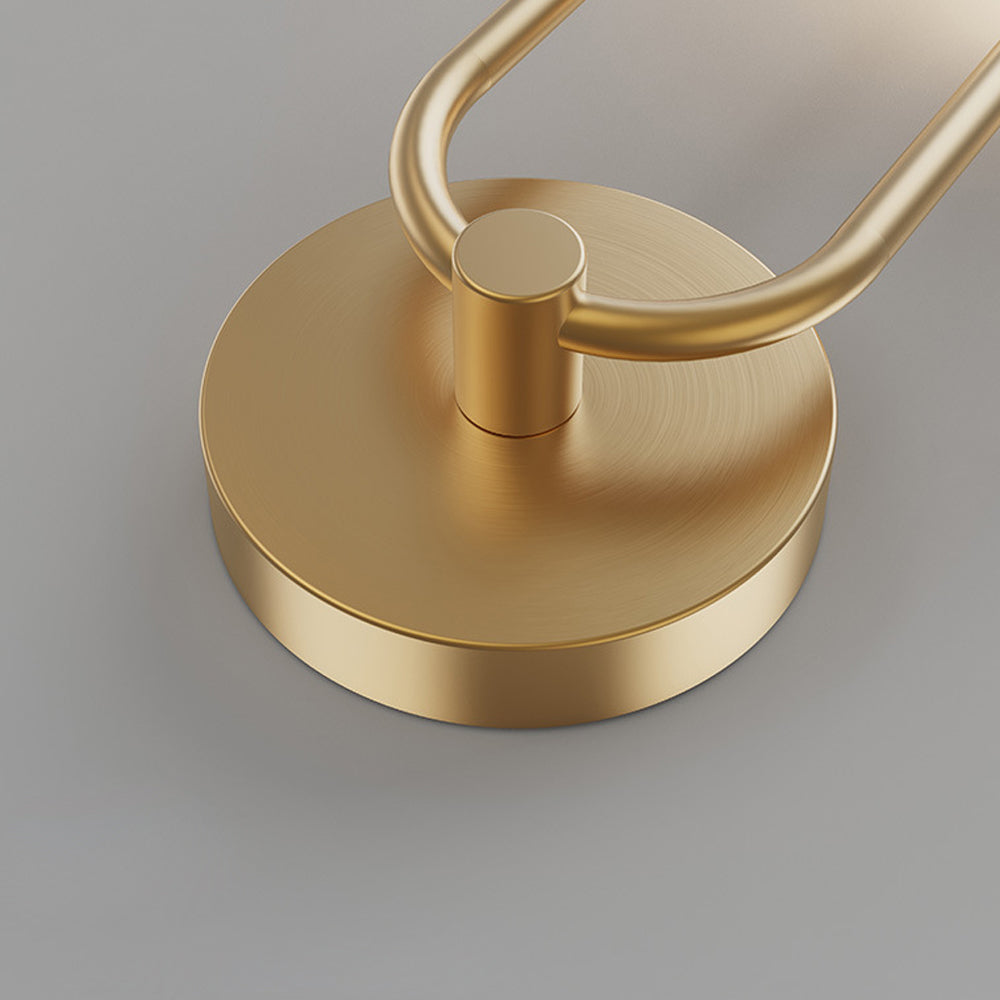 Modern 2 Light Led Wall Sconces With Acrylic Ring And Frosted Globe