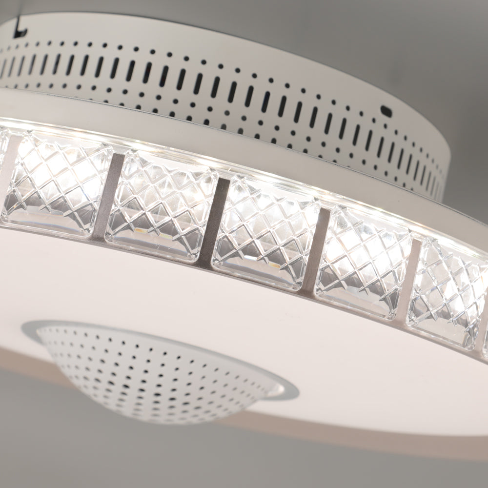 19 69 Bladeless Led Indoor Smart Ceiling Fan With Light And Remote Control