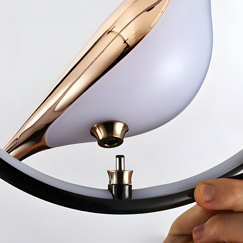 Modern Magpie Pendant Light Circle Oval Ring