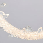Dia 11 Ring Led Crystal Small Bedside Pendant Lights