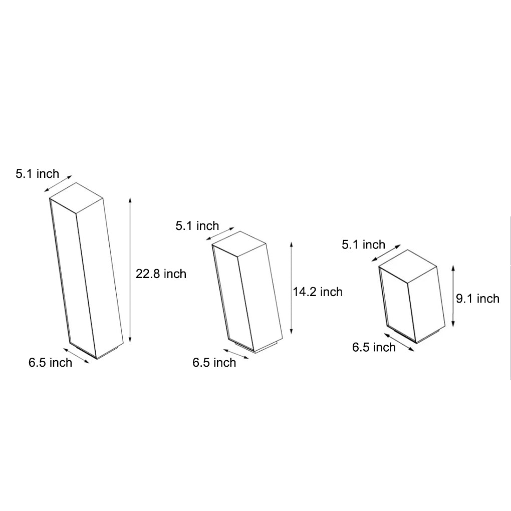 Modern Cuboid LED Lawn Light in Stainless Steel for Garden Pathways