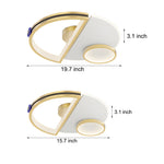 Semicircular Splicing Acrylic Three Step Dimming Modern Led Ceiling Lights