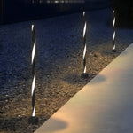 Linear LED Outdoor Path Light in Matte Black Aluminum