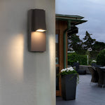 Rectangle Waterproof Led Black Outdoor Wall Lamp