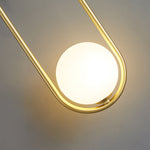 Mila Wall Sconce 1 Light Glass Globe Wall Light Gold Black