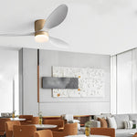 3 Blades Mute Led Ceiling Fan Lamp Ha091731
