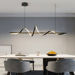 Aurelia 360° Rotating LED Chandelier — Nordic Modern Pendant Light for Dining and Living Spaces