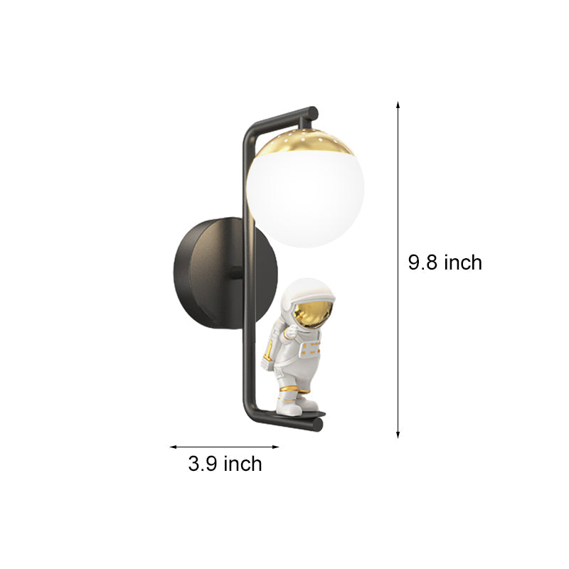 Cartoon Astronaut Decor Wall Lights Fixture Ha098346