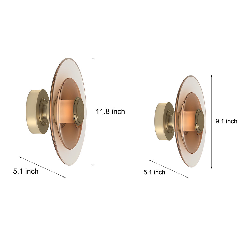 Double Layer Round Nordic Wall Light Ha098900