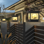 Mountain Scenery Solar Post Caps Light Ha085041