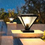 Geometric Shape Solar Fence Post Lights Li002413