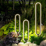Outdoor Modern Minimalist Waterproof Oval Ring Courtyard Landscape Lighting Lamp
