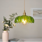 Retro Flower Glass Nordic Kitchen Pendant Lighting Li001973