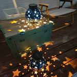 Celestial Star Projection Solar Lantern for Garden and Patio