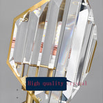 Lumière Ring Crystal Chandelier in Gold Brass – Modern Ceiling Light
