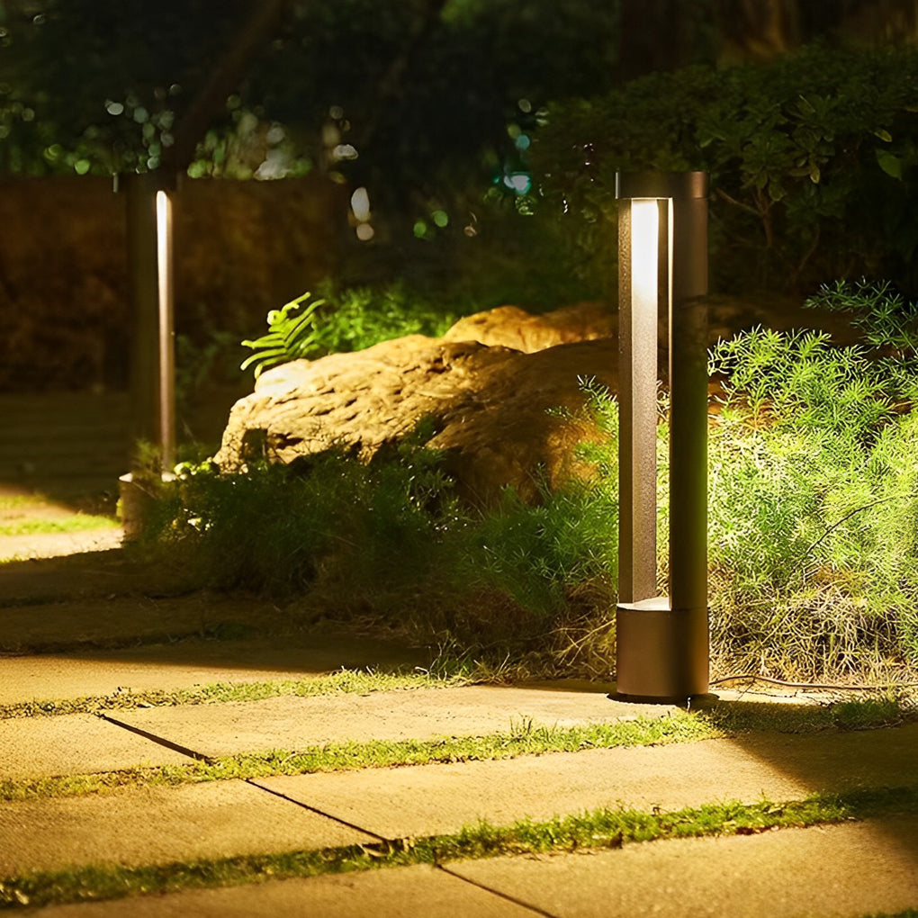 Cylinder LED Pathway Lights – IP65 Waterproof Aluminum Bollard for Modern Landscapes