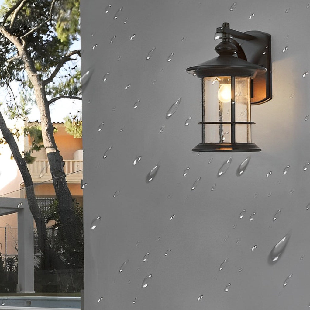 Retro Black American Garden Wall Lamp Ha076234
