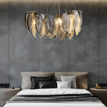 Feathers Glass Modern Chandelier Li002508